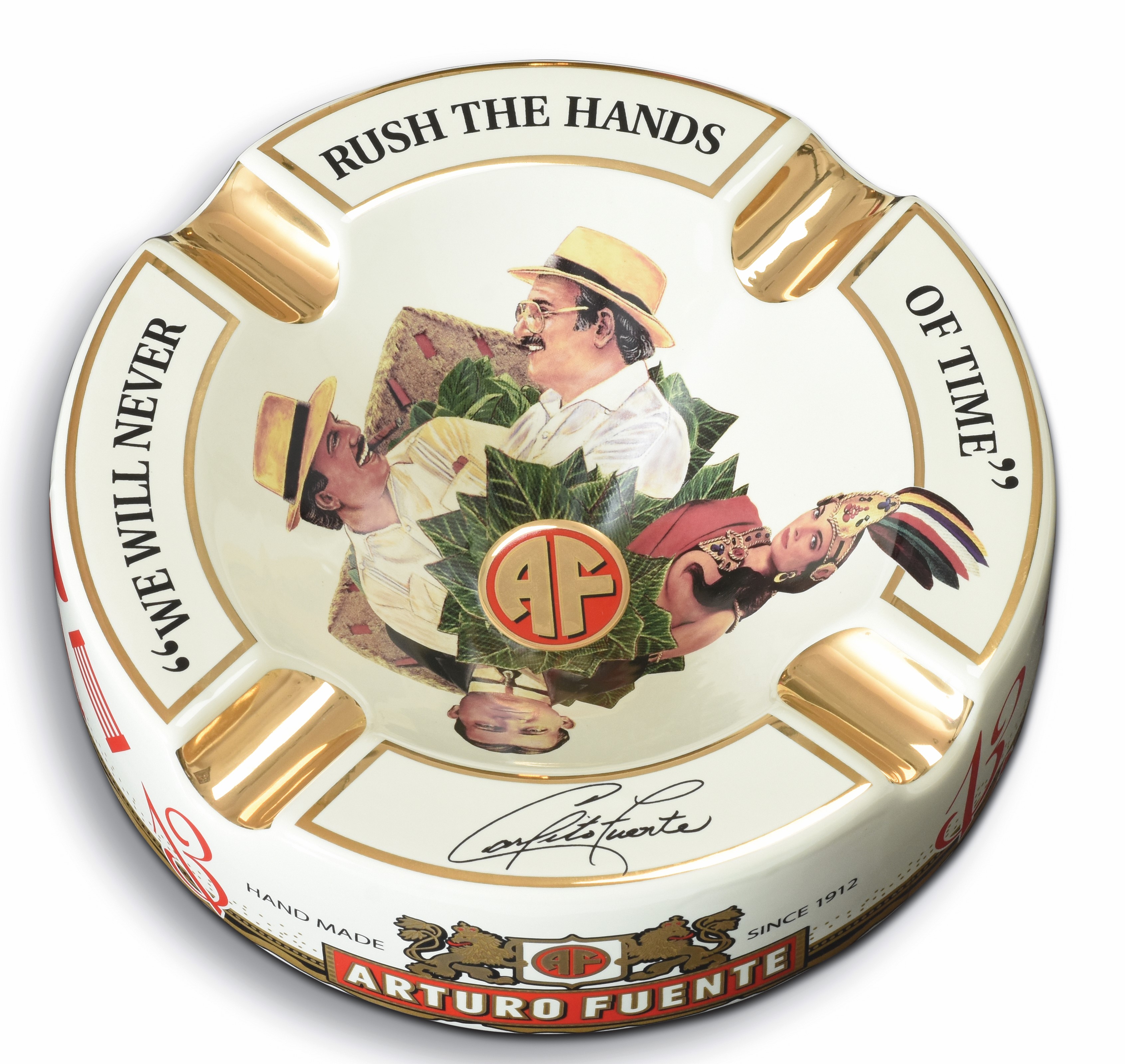 Arturo Fuente Zigarren Aschenbecher Weiß